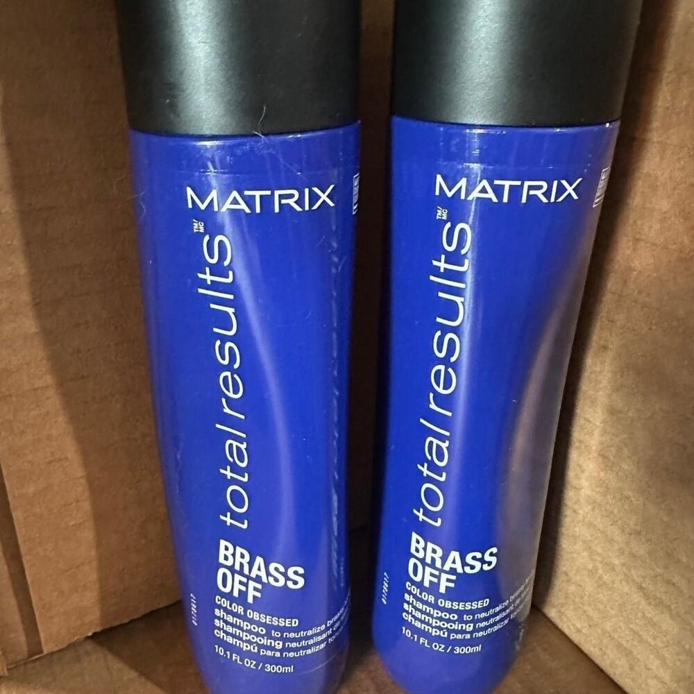 Matrix Total Results Brass Off‎ Shampoo Color Obsessed 10.1oz Set of 2